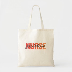 Geriatrische Verpleegkundige Moderne Typografie Tote Bag