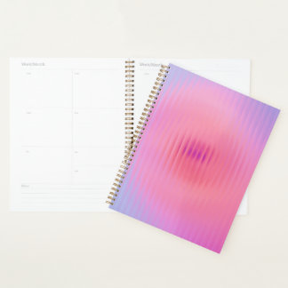 Geribbeld glas сkleurrijk grijs roze verloop planner