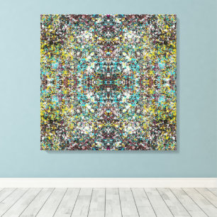 Gericht op Abstracte Kunst Ontwerp Liefhebber Canvas Afdruk