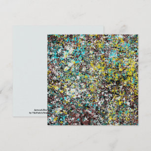 Gericht op Abstracte Kunst Ontwerp Liefhebber Kaart