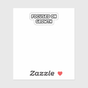 Gericht op groei mindset persoonlijke ontwikkeling sticker