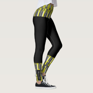 Gerichte Abstracte Leggings voor kleurenblokken