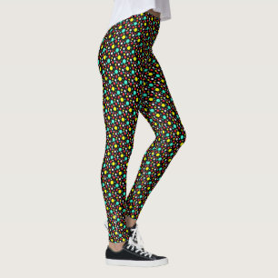 Gerichte Abstracte Leggings voor kleurenblokken