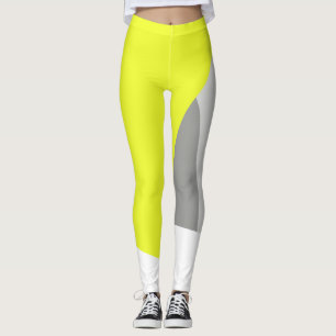 Gerichte Abstracte Leggings voor pasta Geel Geel K