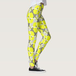 Gerichte Abstracte Leggings voor pasta Geel Geel K