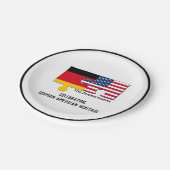 GERICHTE DUITSE AMERIKAANSE PAPIEREN BORDJE (Gekanteld)