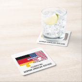 GERICHTE DUITSE AMERIKAANSE VIERKANTE KARTONNEN ONDERZETTER (Insitu)