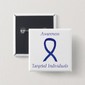 Gerichte individuele bewustmakingsribbon aangepast vierkante button 5,1 cm (Voorkant /achterkant)