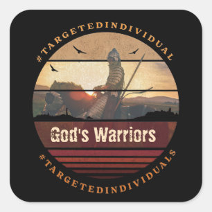 Gerichte individuen Bewustzijn Ridder Paard Vierkante Sticker
