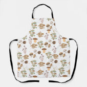 Gerichte paddenstoelen schort (Voorkant)