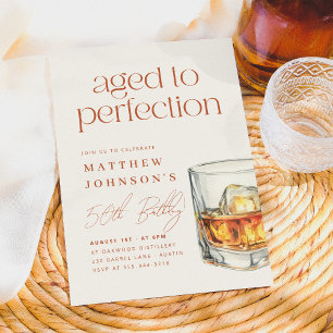 Gerijpt tot Perfectie Whiskey Verjaardag Kaart