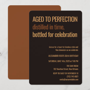 Gerijpt tot perfectie Whisky-verjaardag Kaart