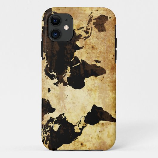 gerijpt-wereldkaart Case-Mate iPhone case (Achterkant)