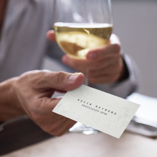 Gerijpte textuur wit professioneel elegant visitekaartje