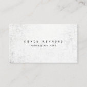 Gerijpte textuur wit professioneel elegant visitekaartje (Voorkant)