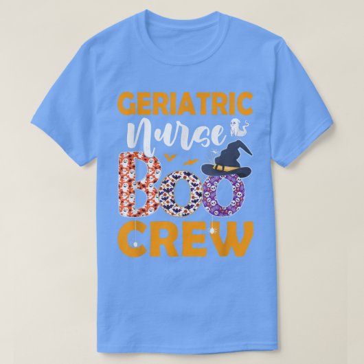 Geripediatrische verpleegster Boo Crew Spooky Boo  T-shirt (Design voorkant)