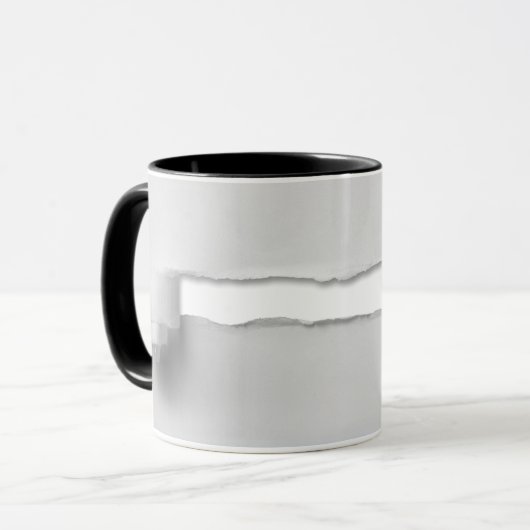 Geript Papier Steekproef 3D Grappige Trick Cup Kof Mok (Voorkant links)