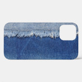 Geripte denim jeans stof achtergrond Case-Mate iPhone case (Achterkant (horizontaal))