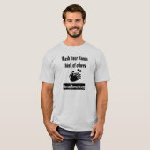 Germ Awareness Mannen Basic T-Shirt (Voorkant volledig)