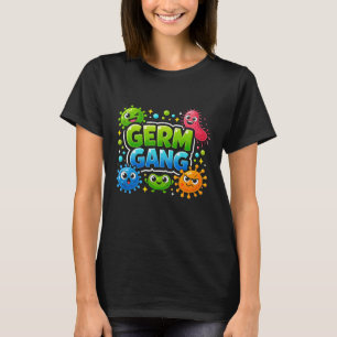 GERM GANG Bacteriën T-shirt Ontwerp