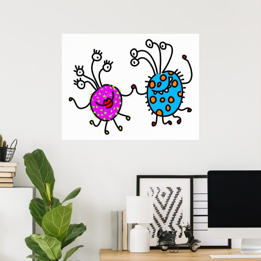 Germ Love Poster (Thuiskantoor)