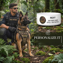 Germain Shepherd Militair Werkhond Kommetje