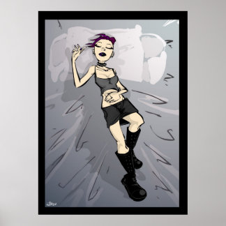 Germaine (klassieke illustratie) Poster