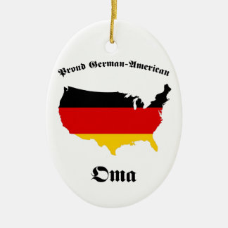 German American Oma - Granny - Grandmoeder Keramisch Ornament