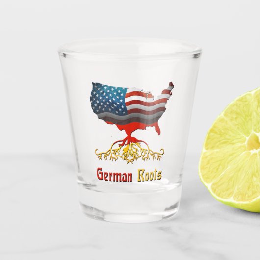 German American Roots, Duitsland Shot Glas (Voorkant)