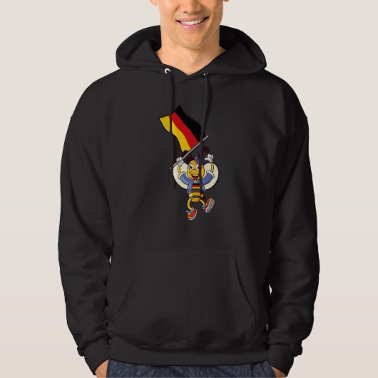 German Bee Germany Fan Hoodie (Voorkant)