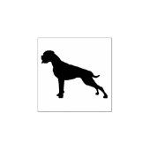German Boxer Dog Classic Silhouette Rubberstempel (Afrduk)
