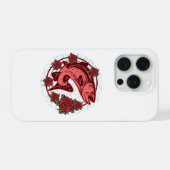 German Brown Trout Vintage Floral Art (Verso Horizontal)