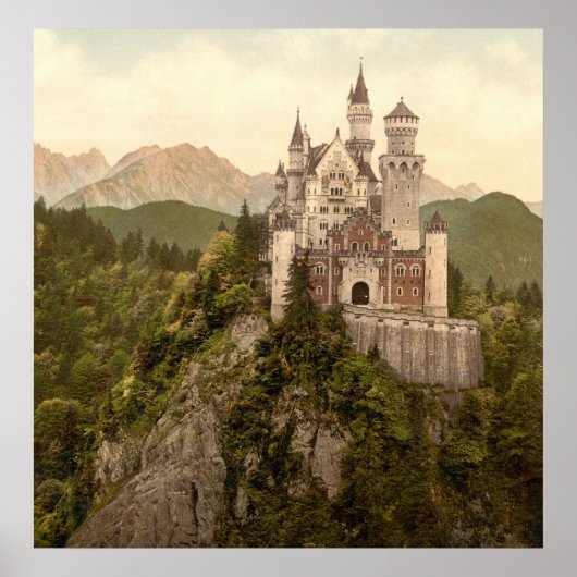 German Castle Neuschwanstein Poster (Voorkant)