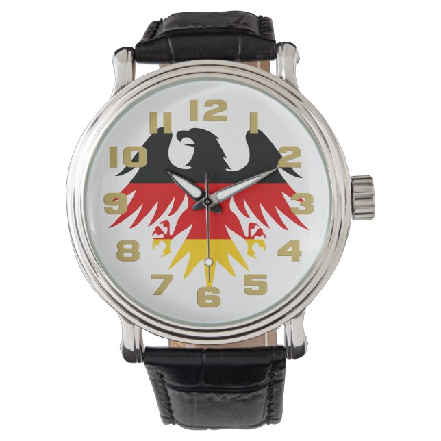 German Eagle Crest Horloge (Voorkant)