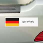 GERMAN FLAG Bumpersticker (Op auto)