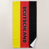 German flag of Germany personalized big Strandlaken (Voorkant)