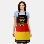 German Flag schort, Deutch, Duitsland Koks keuken Schort (Gedragen)