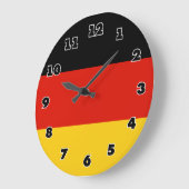 German flag wall clock - Deutschland Grote Klok (Hoek)