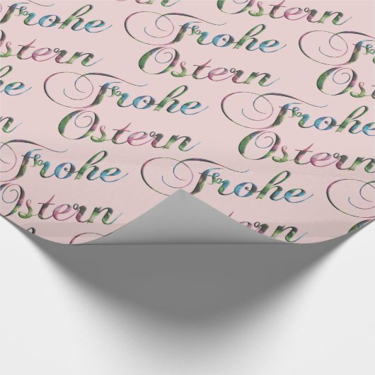 German Language Happy Paaster Frohe Ostern Cadeaupapier (Hoek)