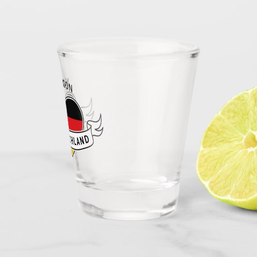 German Love custom name shot glass Shot Glas (Rechts)