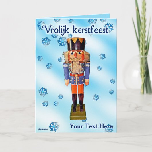 German Nutcracker - Vrolijk kerst Kaart (Voorkant)