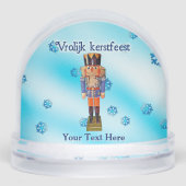 German Nutcracker - Vrolijk kerst Sneeuwbol (Voorkant)