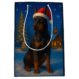 German Pinscher Holiday  Medium Cadeauzakje