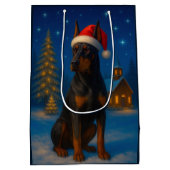 German Pinscher Holiday Medium Cadeauzakje (Achterkant)