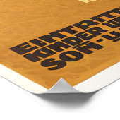 German Poster Leopard Zoo Munich, Germany by (Coin)