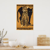 German Poster Leopard Zoo Munich, Germany by (Cuisine)