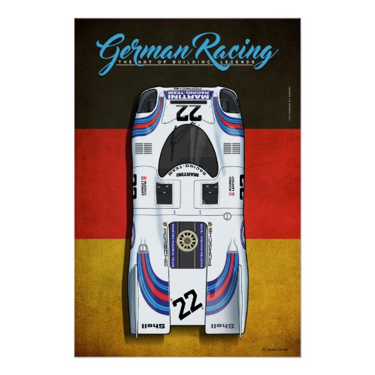 German Racing 917 M No.22 Perfect Poster (Voorkant)