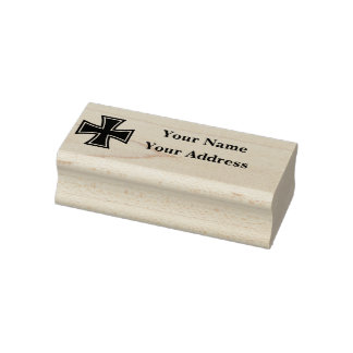 German Republic iron cross emblem address stamp Rubberstempel