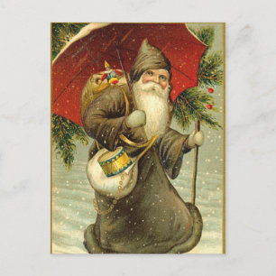 German Santa Christmas Postcards Feestdagenkaart