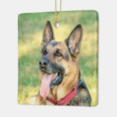 German Shepard Keramisch Ornament (Links)